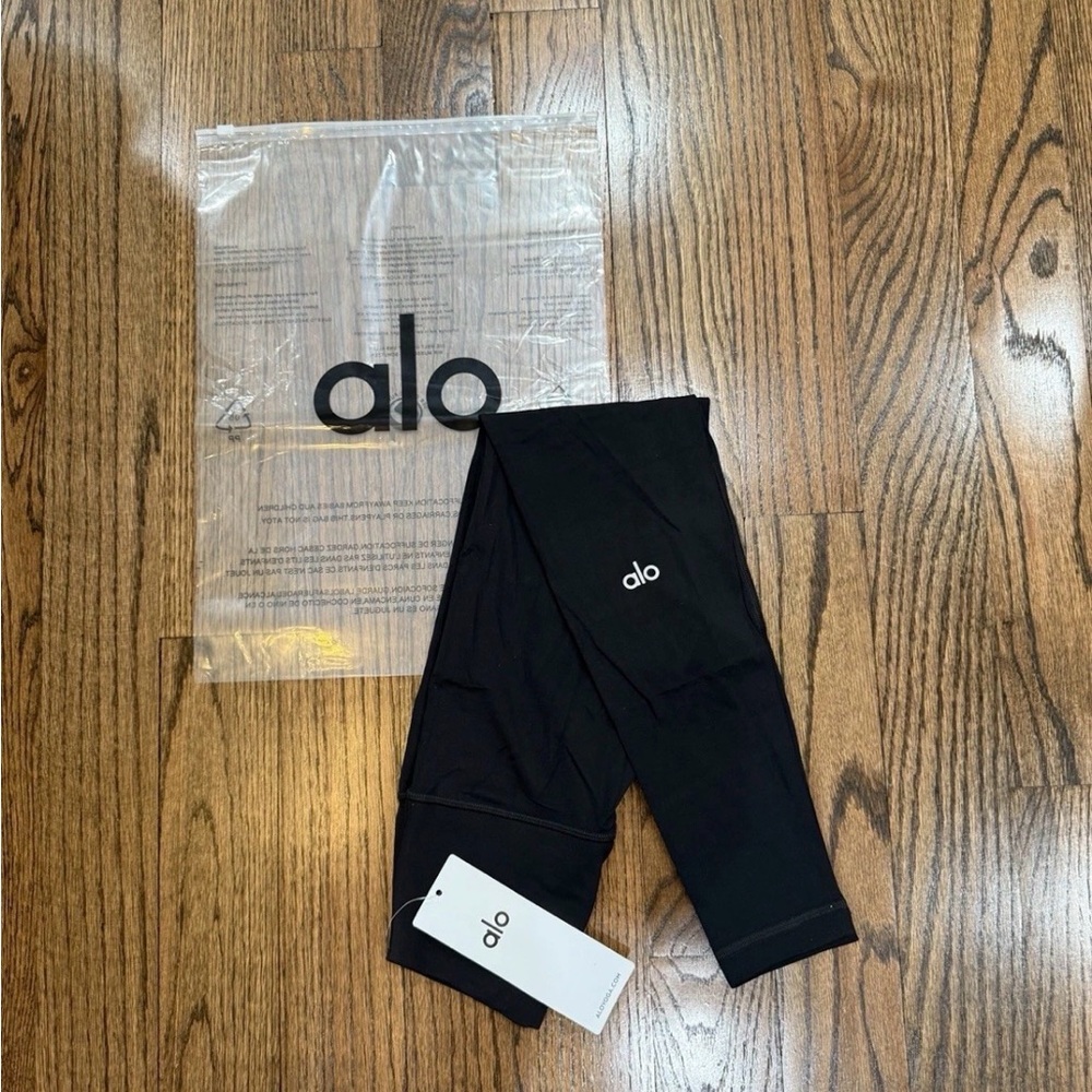 ALO Yoga High Waist Alosoft Leggings Black - Size - S